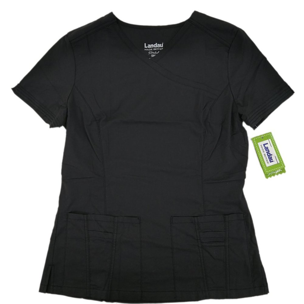 Landau Scrub Top Women's 4147-BKCV Black